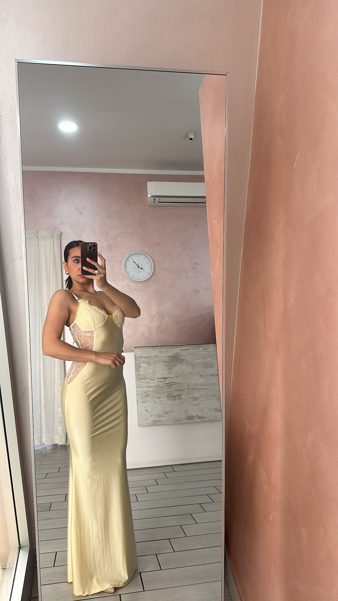 Dress pizzo yellow