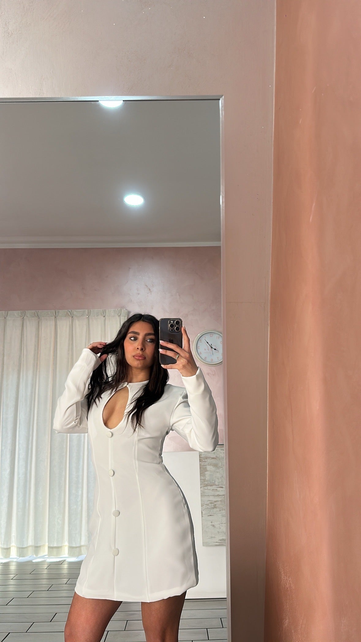 White dress giacca