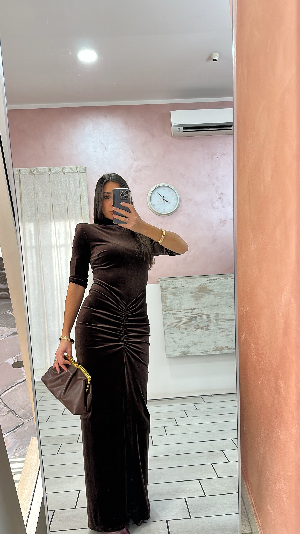 DRESS LISA VELLUTO
