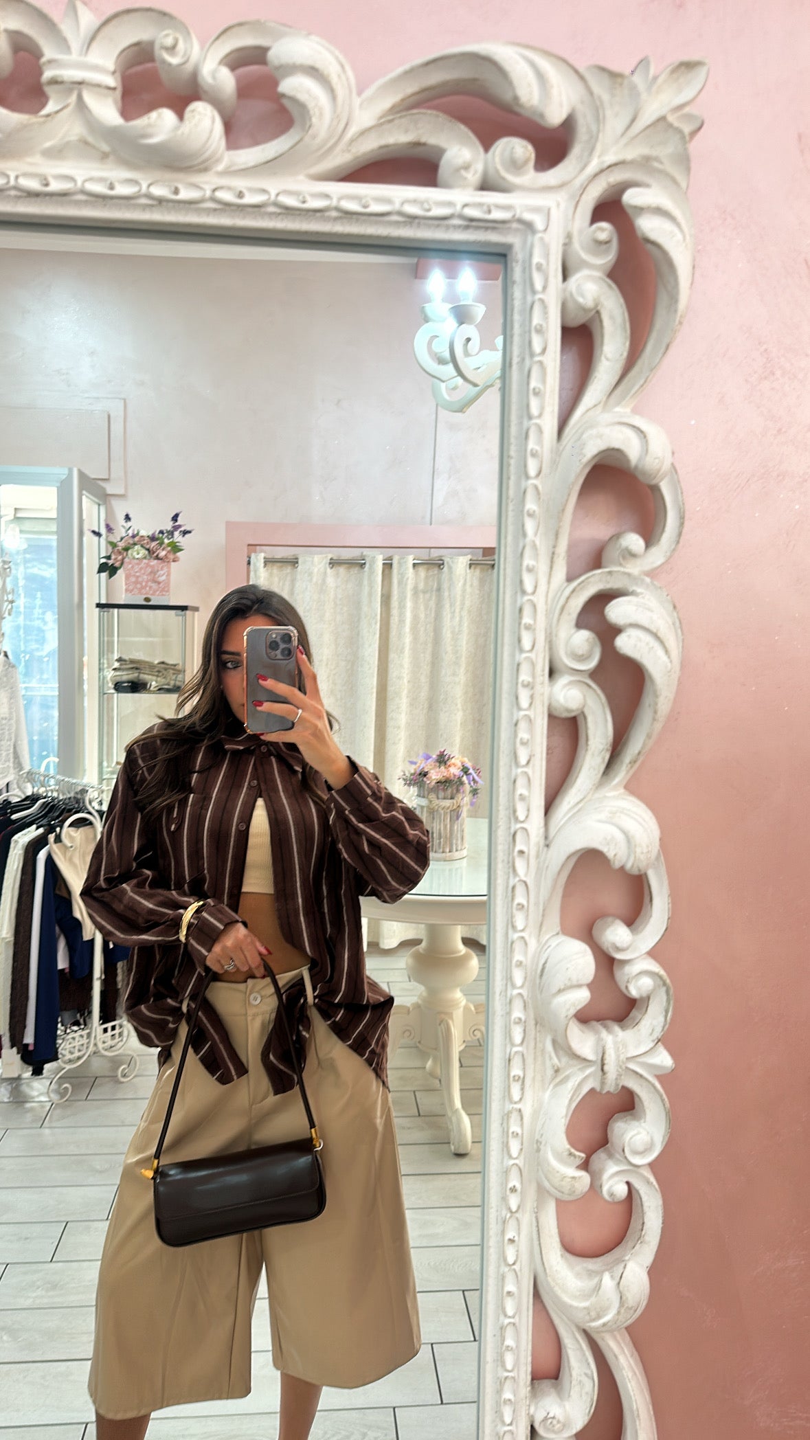CAMICIONE BROWN Elle Boutique