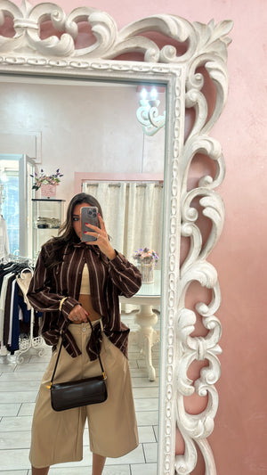 CAMICIONE BROWN Elle Boutique