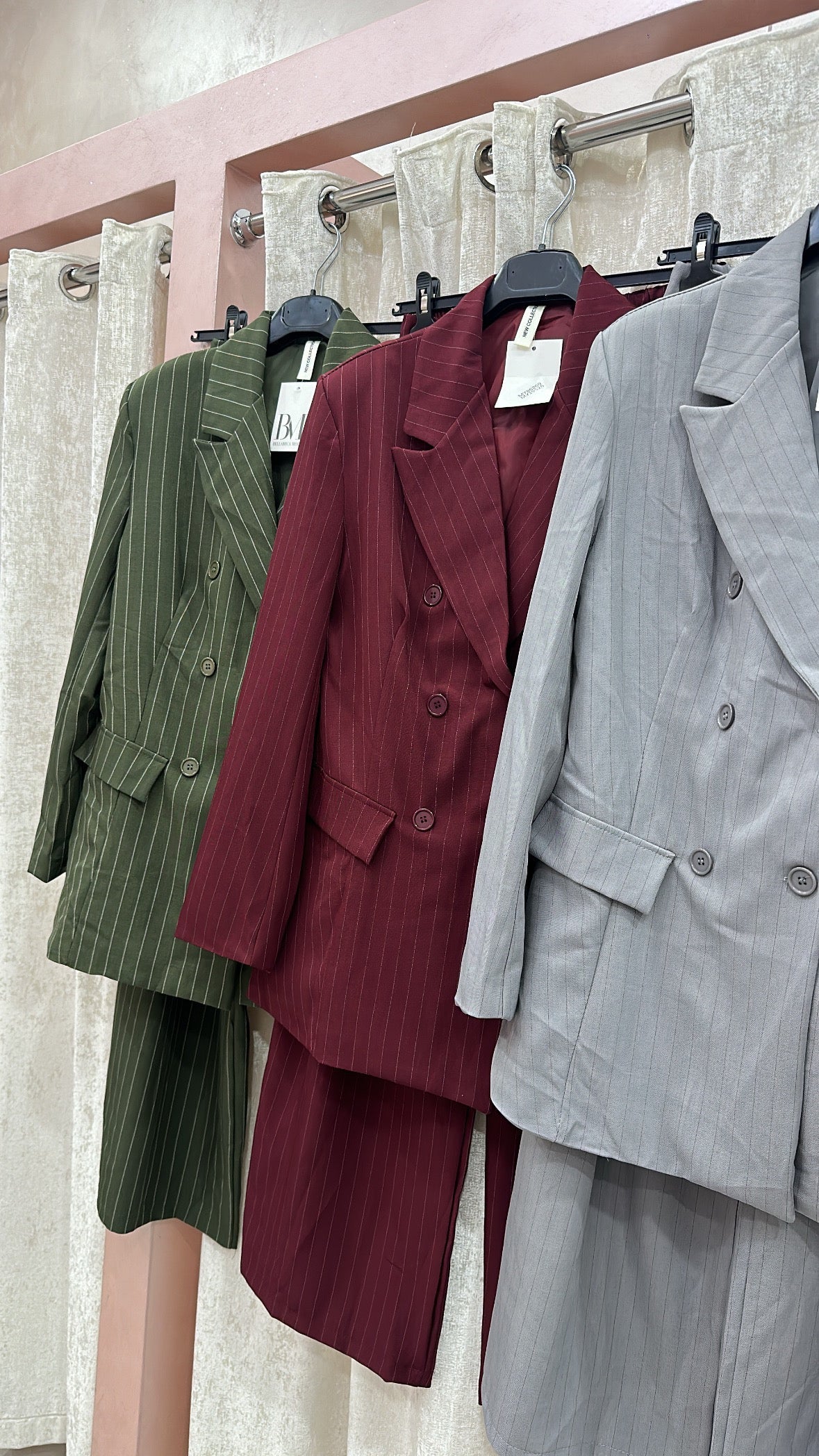 TAILLEUR DOPPIOPETTO GESSATO OVER Elle Boutique