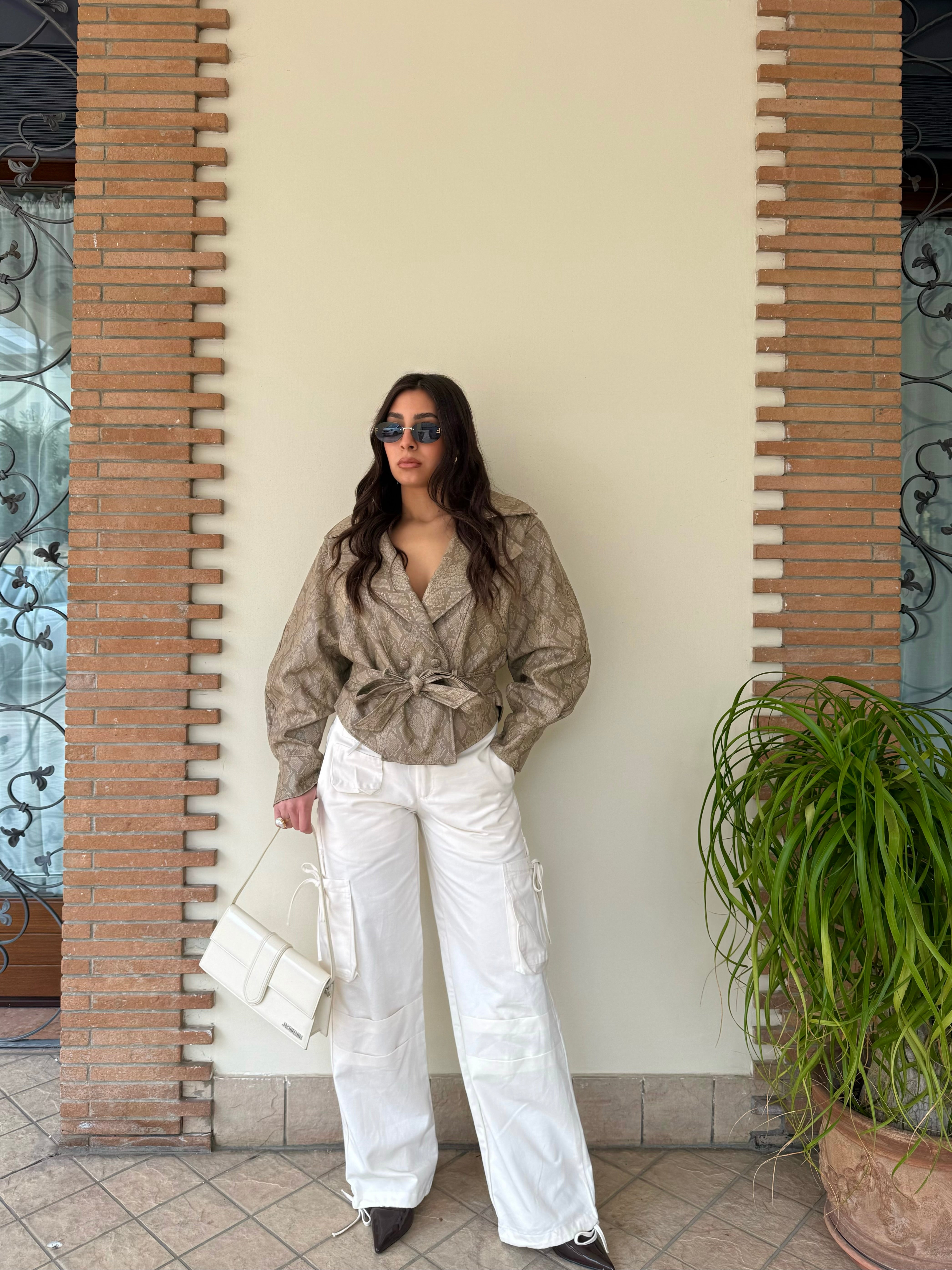 Pant.cream cargo