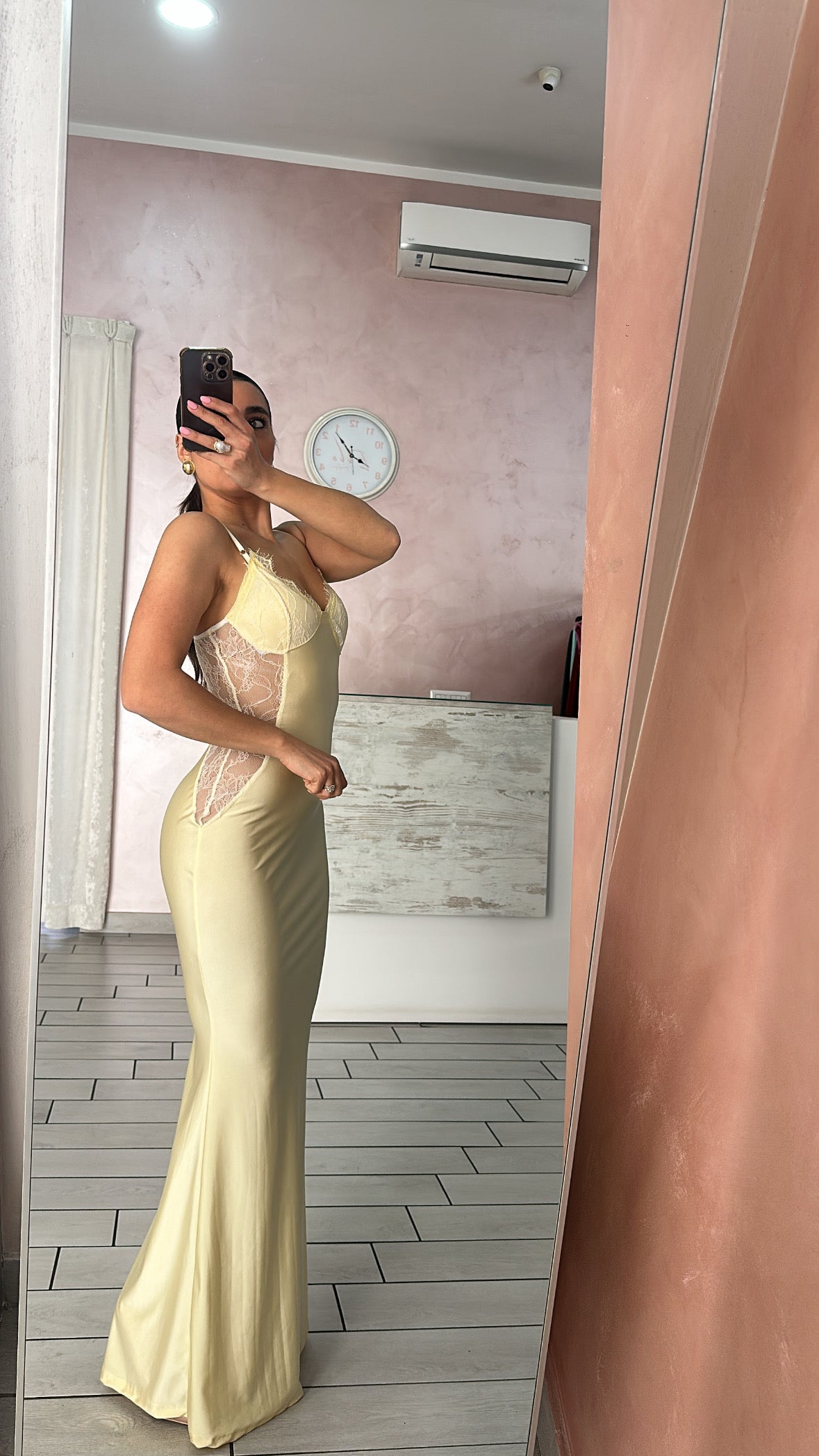 Dress pizzo yellow