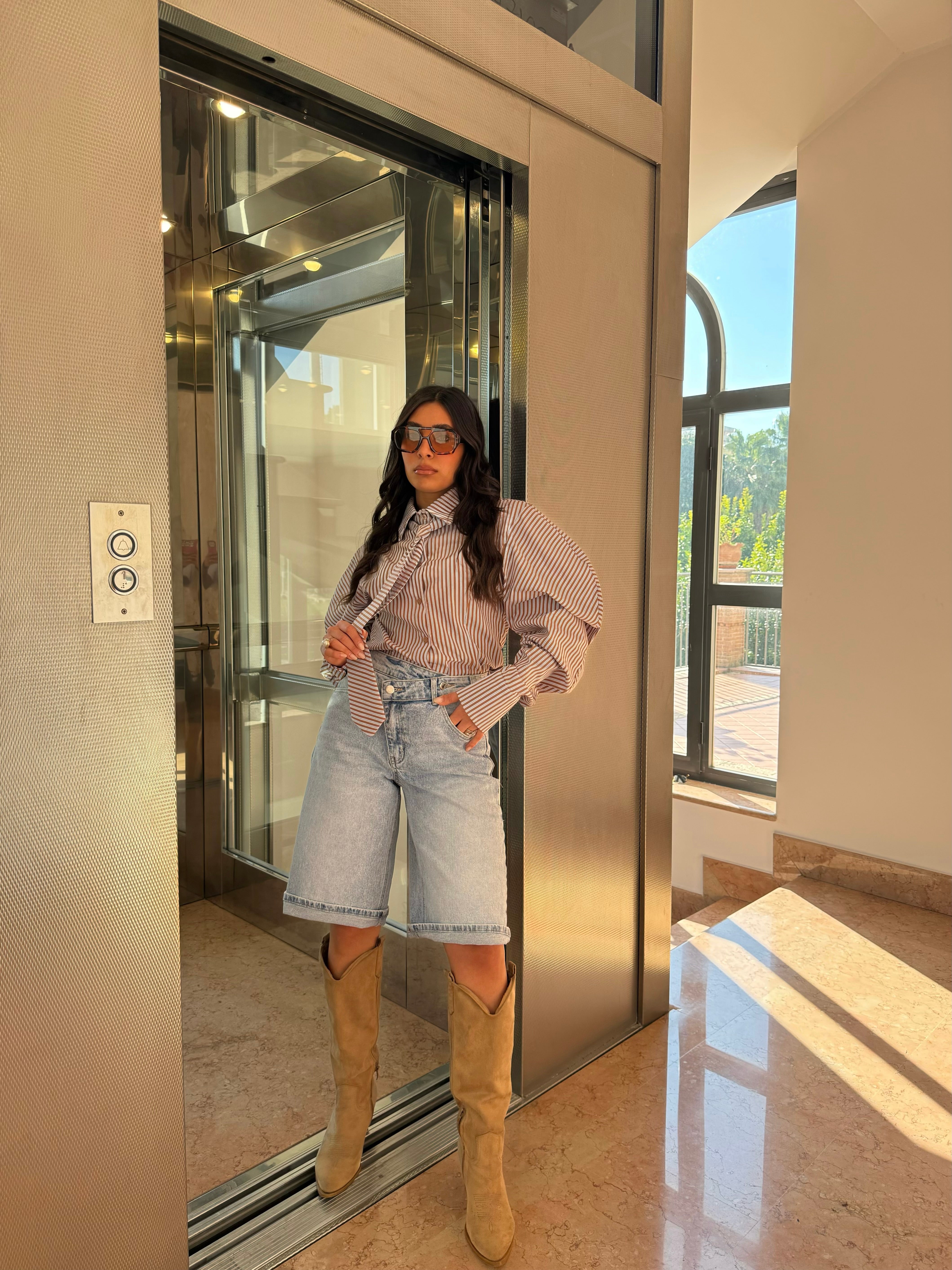 Bermuda bottonatura incrocio