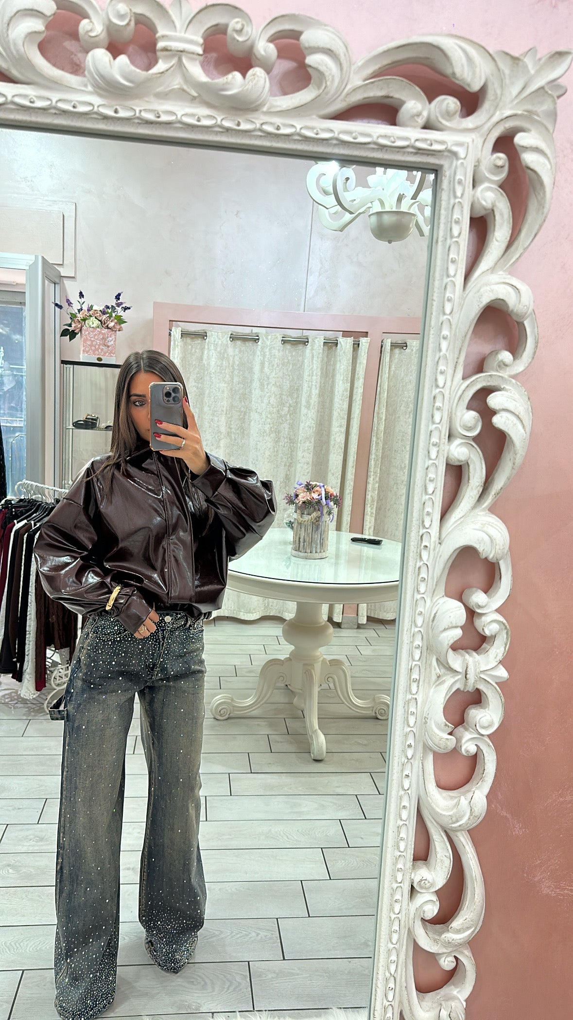 JEANS TOTAL STRASS SFUMATO Elle Boutique