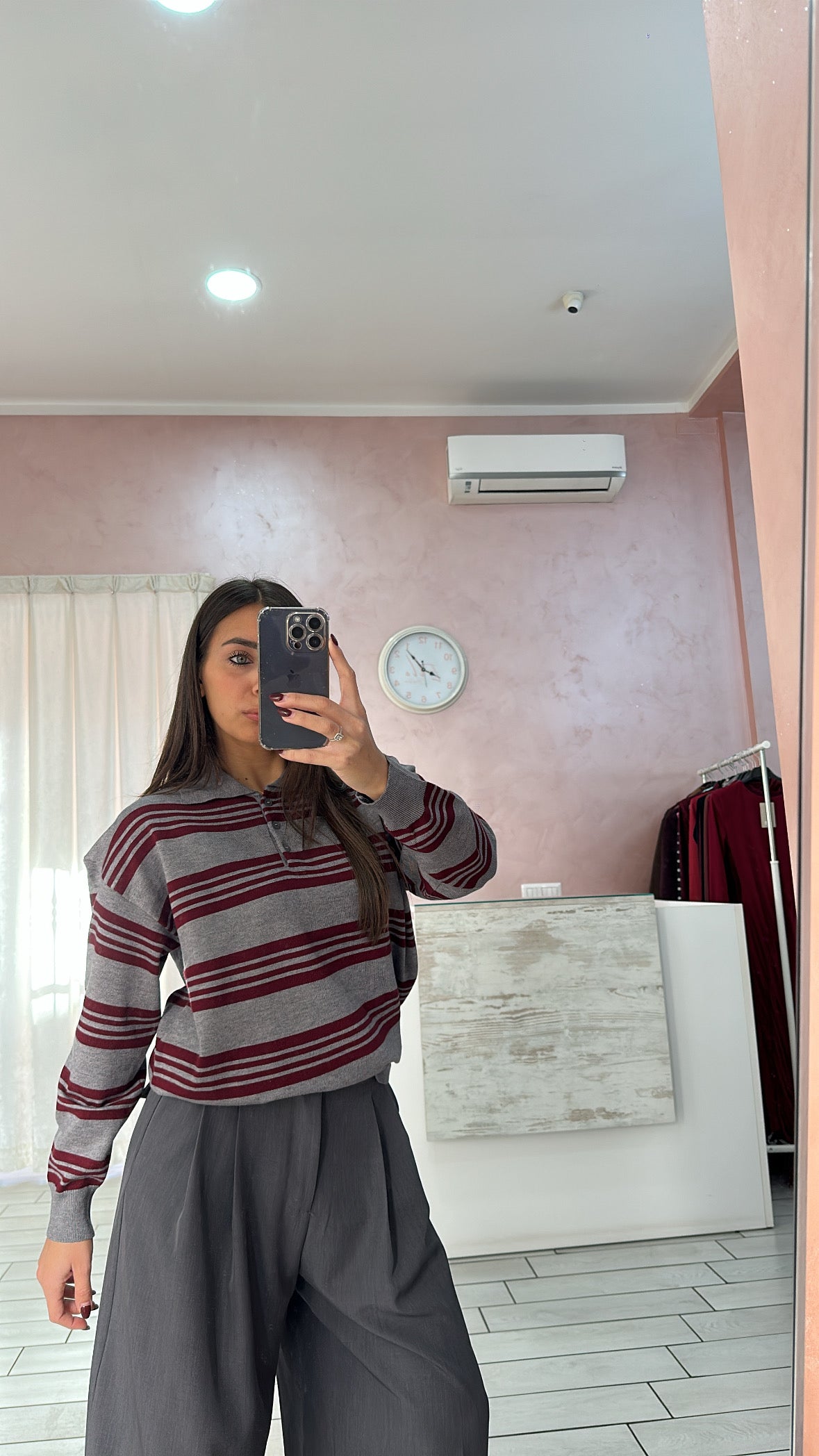 POLO RIGHE RASATA