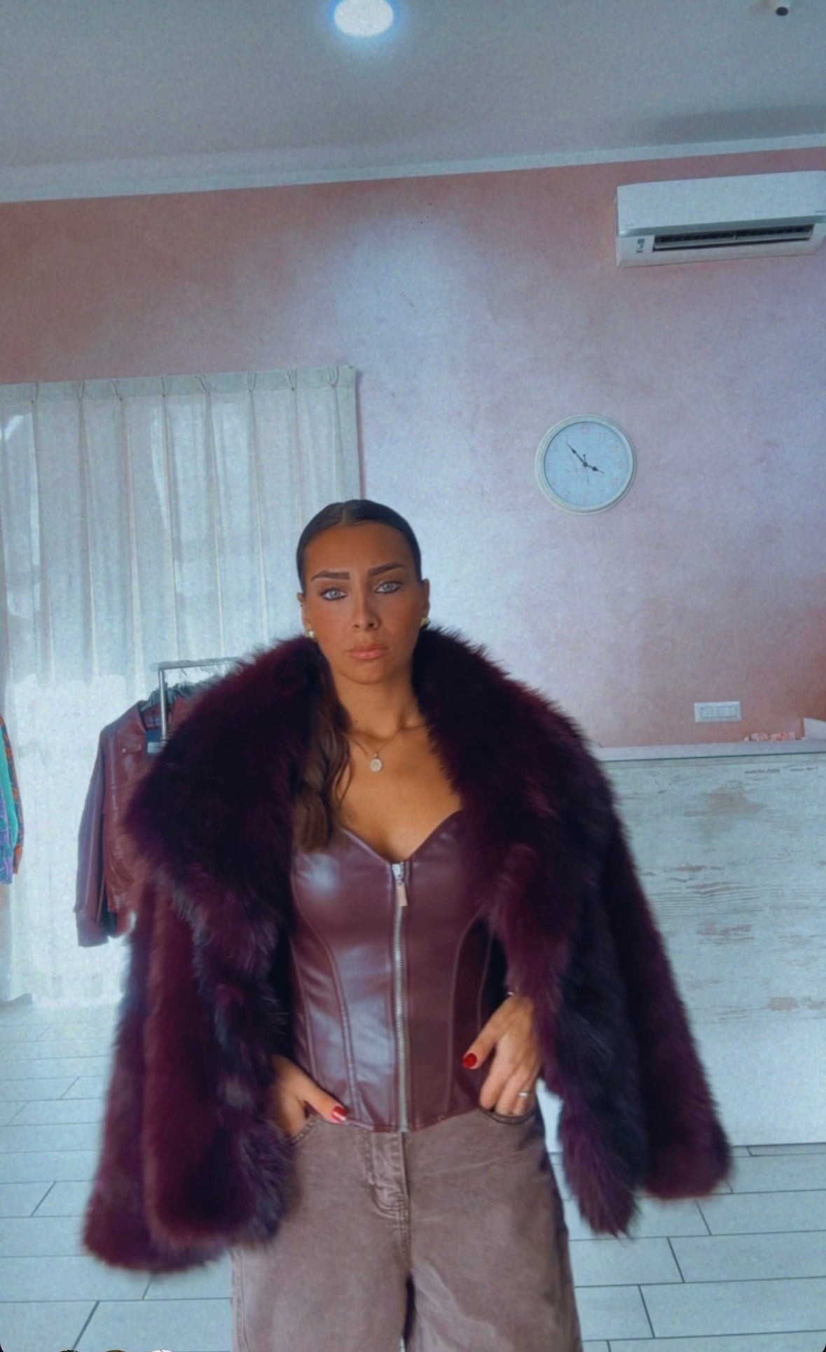 PELLICCIA ECOFLOUR SCIALLATA Elle Boutique