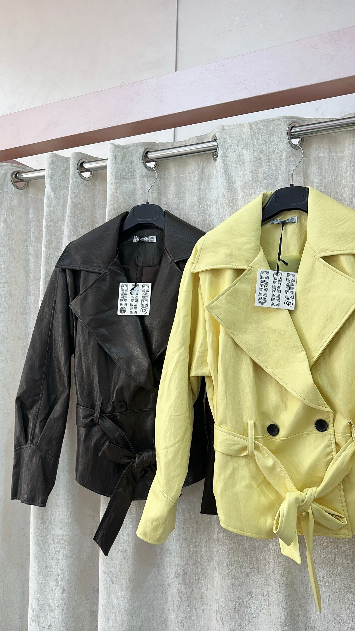 Blazer ecopelle semi lucido