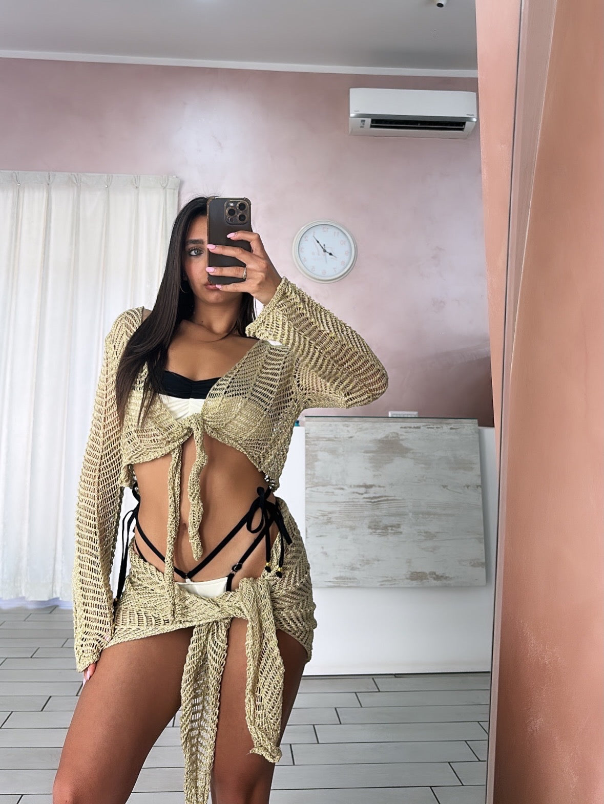 Set incrociatina e pareo