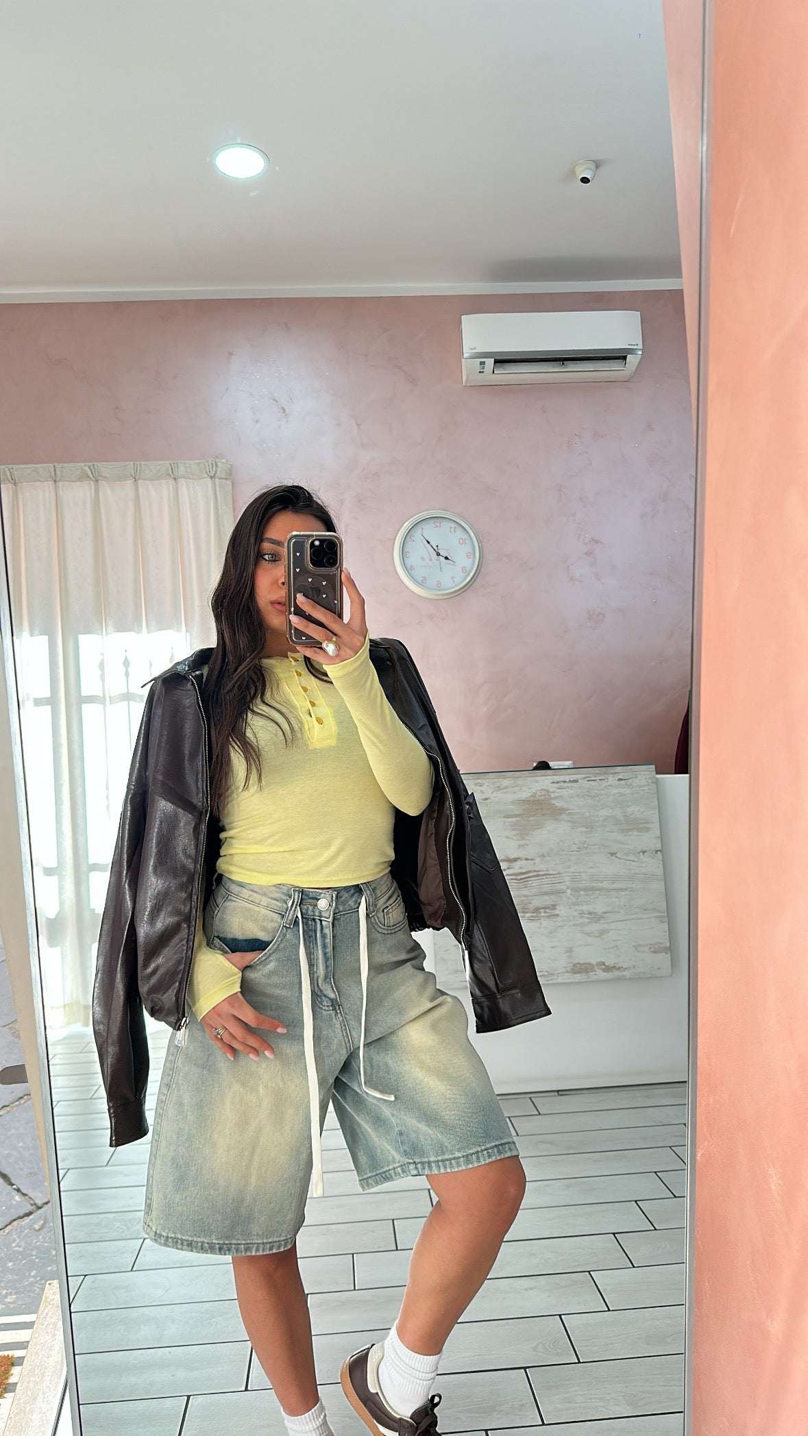 Bermuda denim laccetto