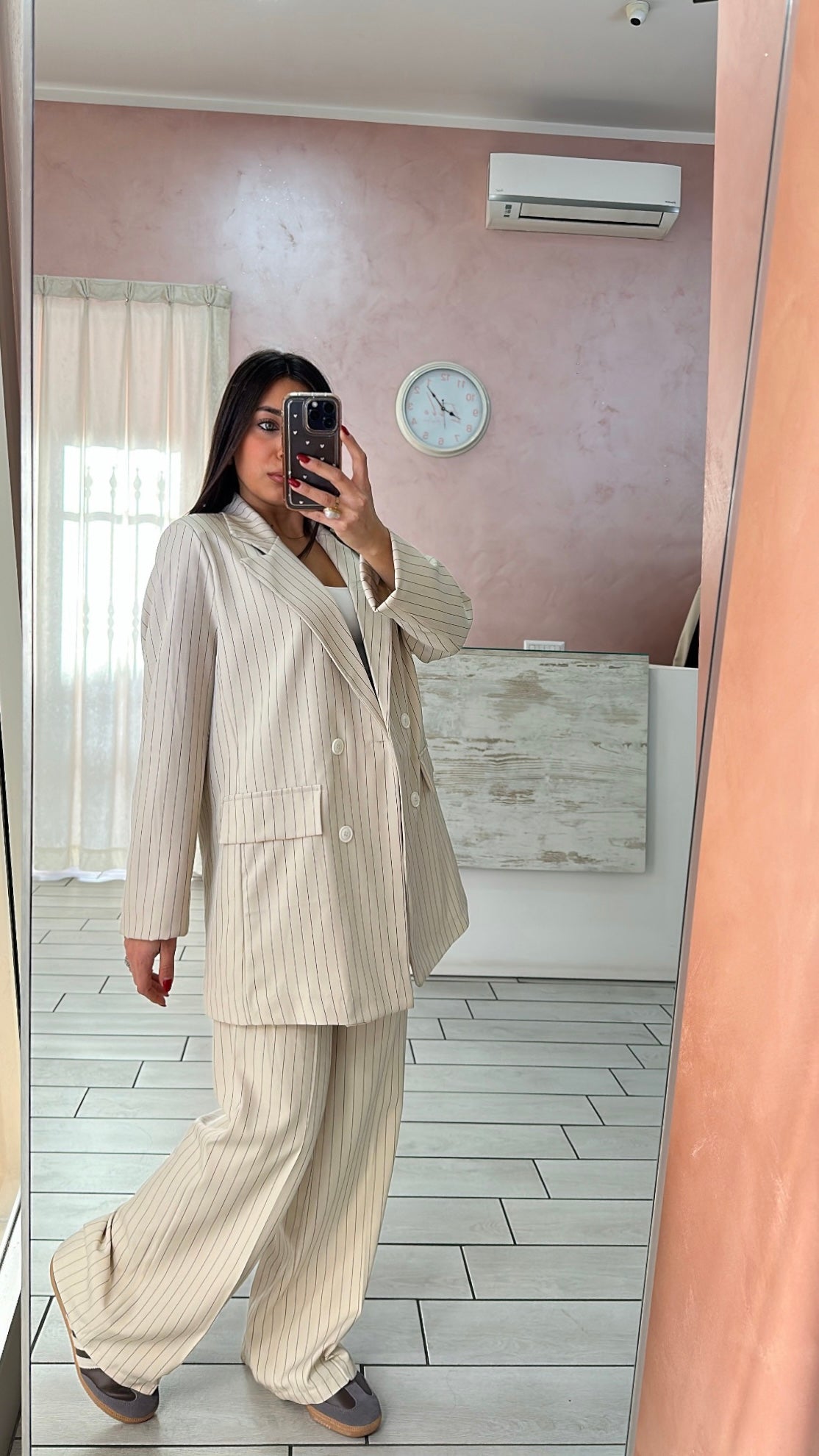 Tailleur gessato spring