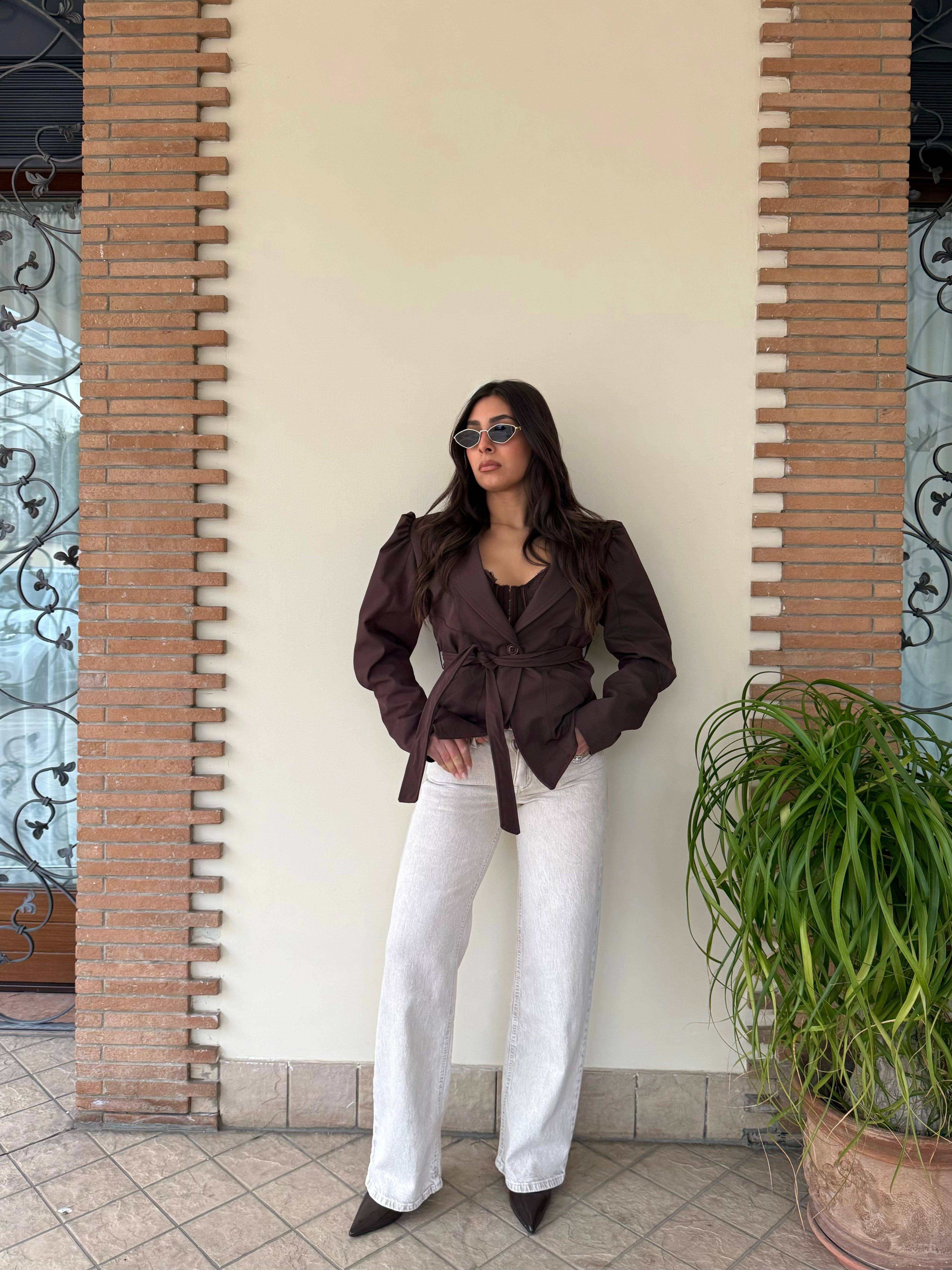 Blazer sbuffo cintura