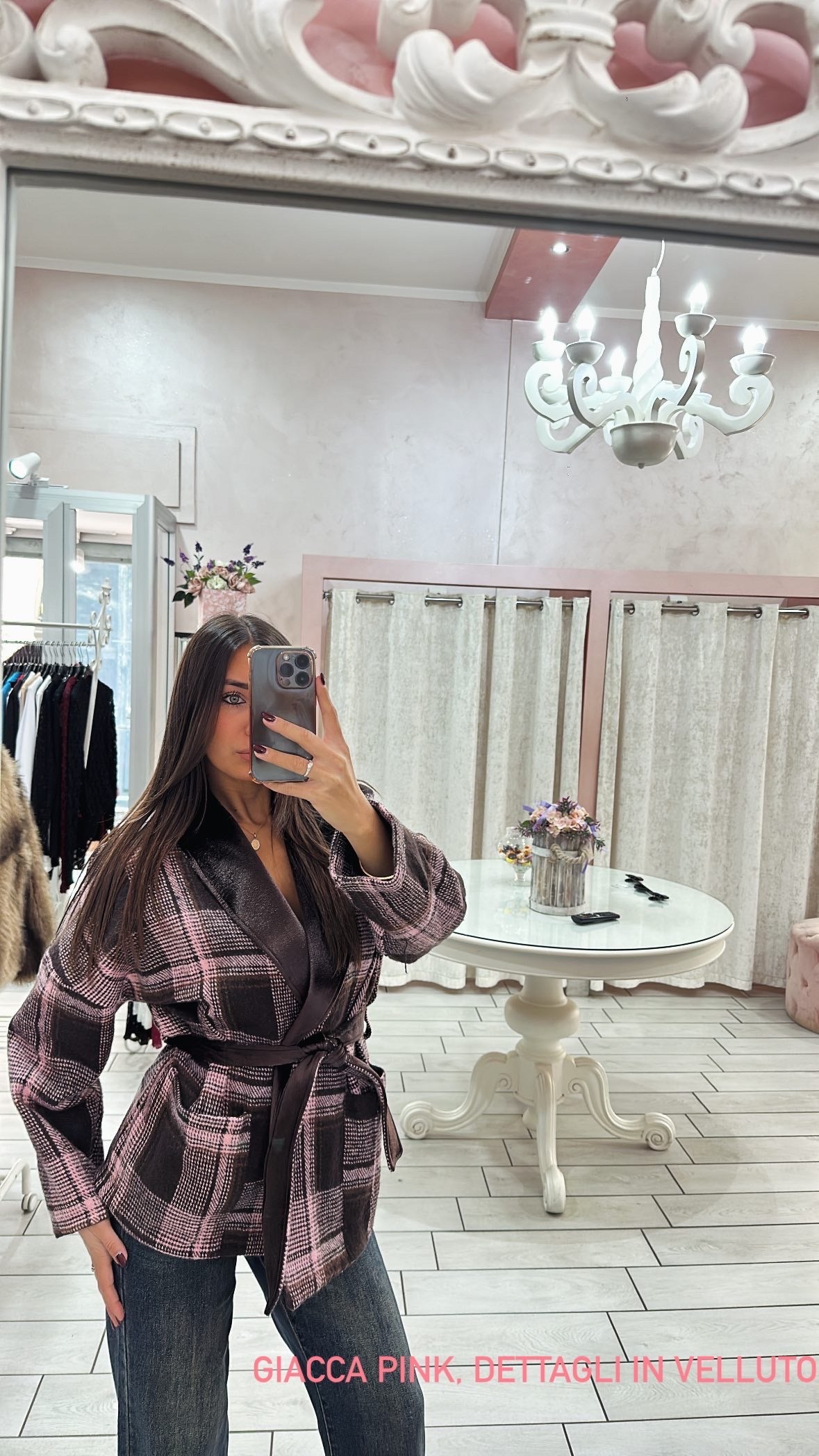 GIACCA PINK CON VELLUTO Elle Boutique