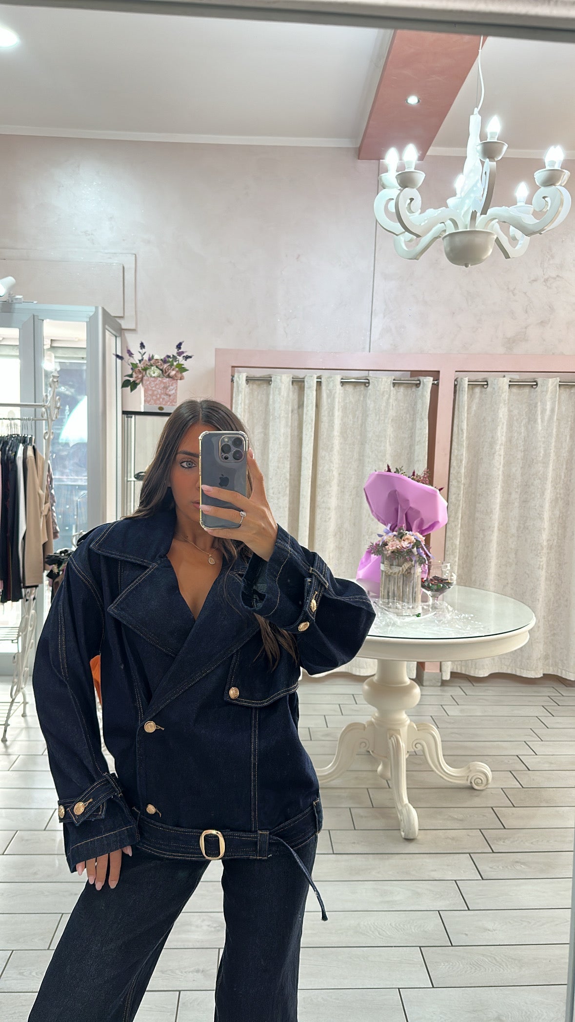 GIUBBOTTO DENIM BLU Elle Boutique