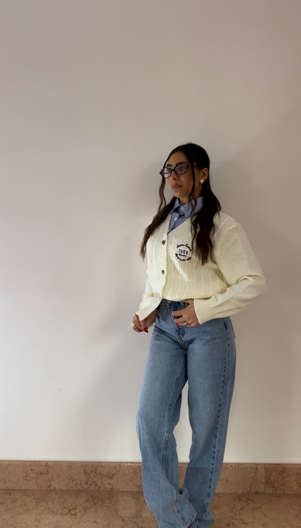 Pull college camicia