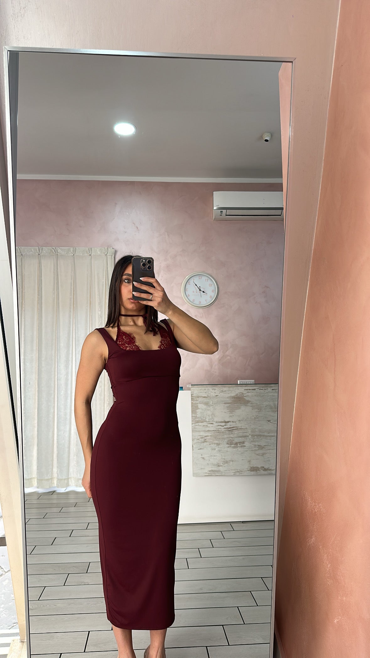 Dress lycra e pizzo