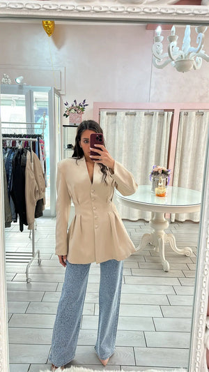 JEANS ANIMALIER CON STRASS Elle Boutique