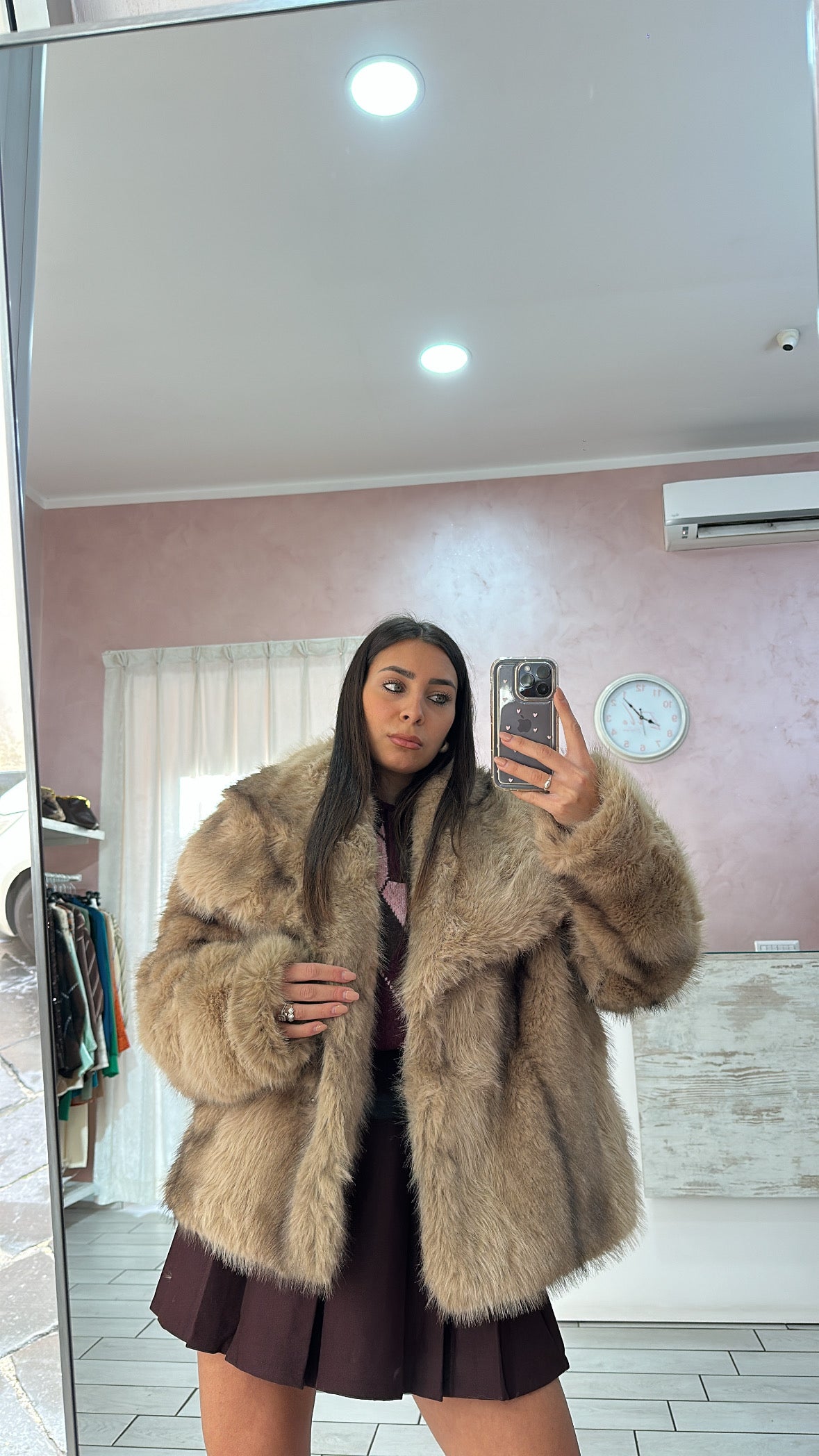 Ecopelliccia teddy sfumature