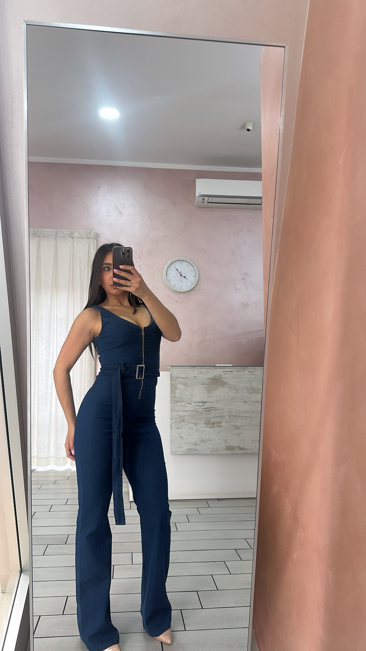 Jumpsuit denim blu