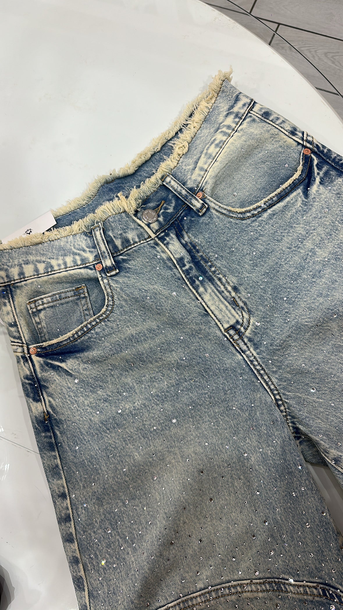 Jeans strass lisa
