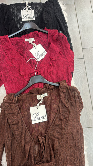 MAGLIA PIZZO LACCETTI Elle Boutique