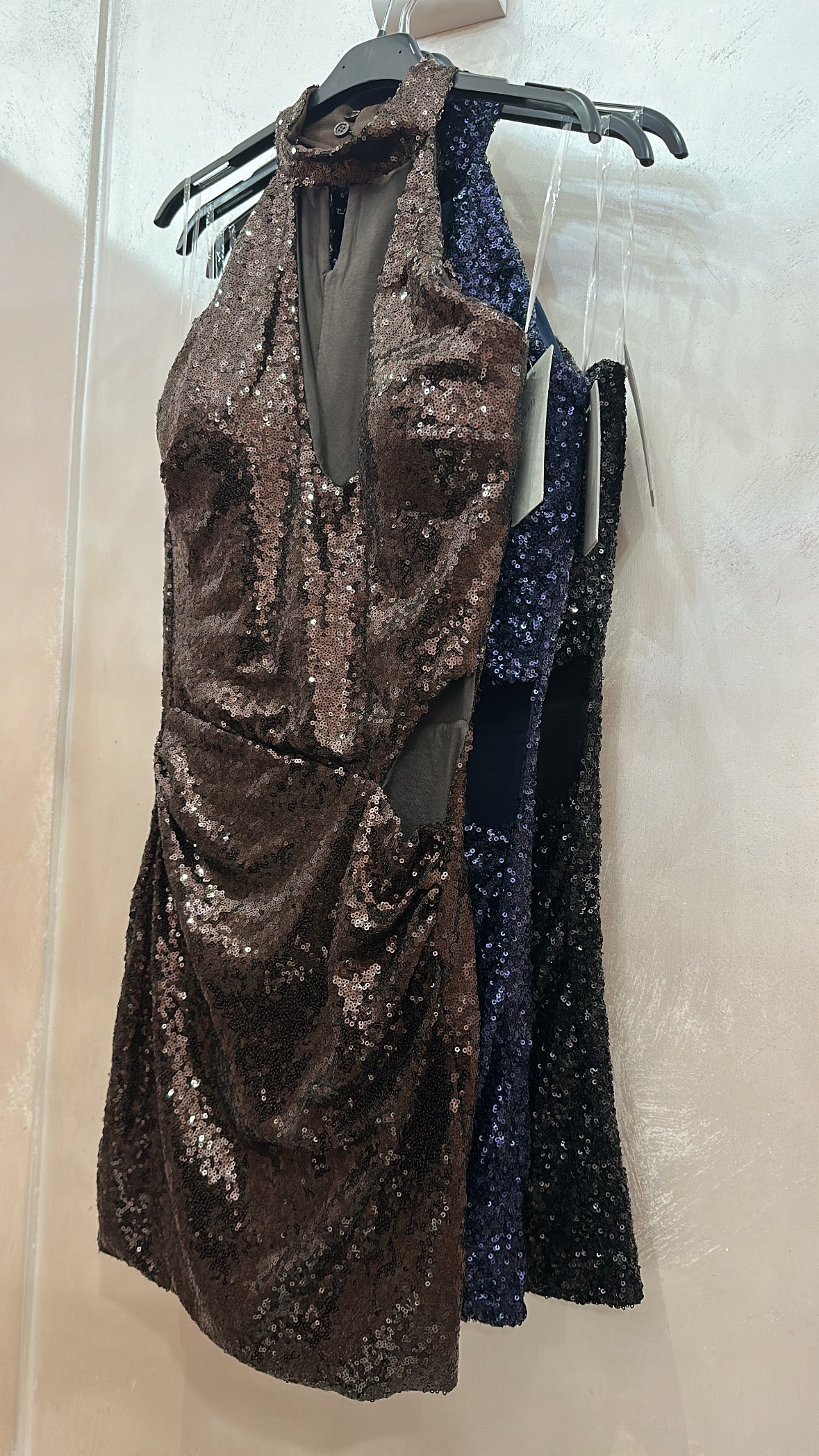 Dress mini aperture paillettes