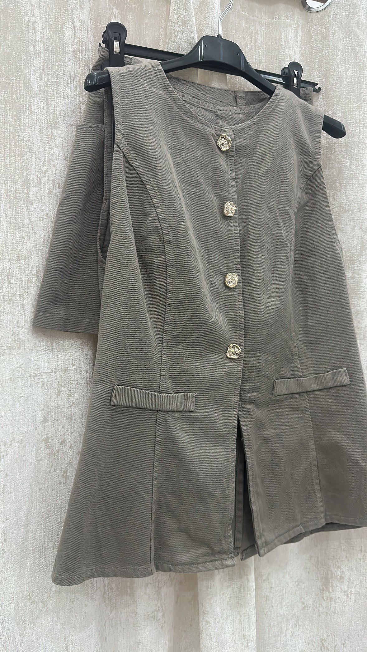 Coordinato denim gold