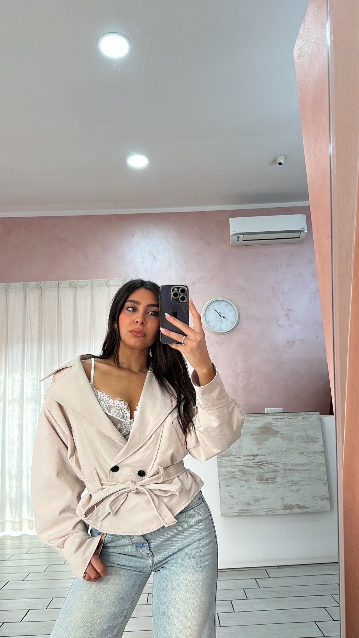 Blazer cintura crop