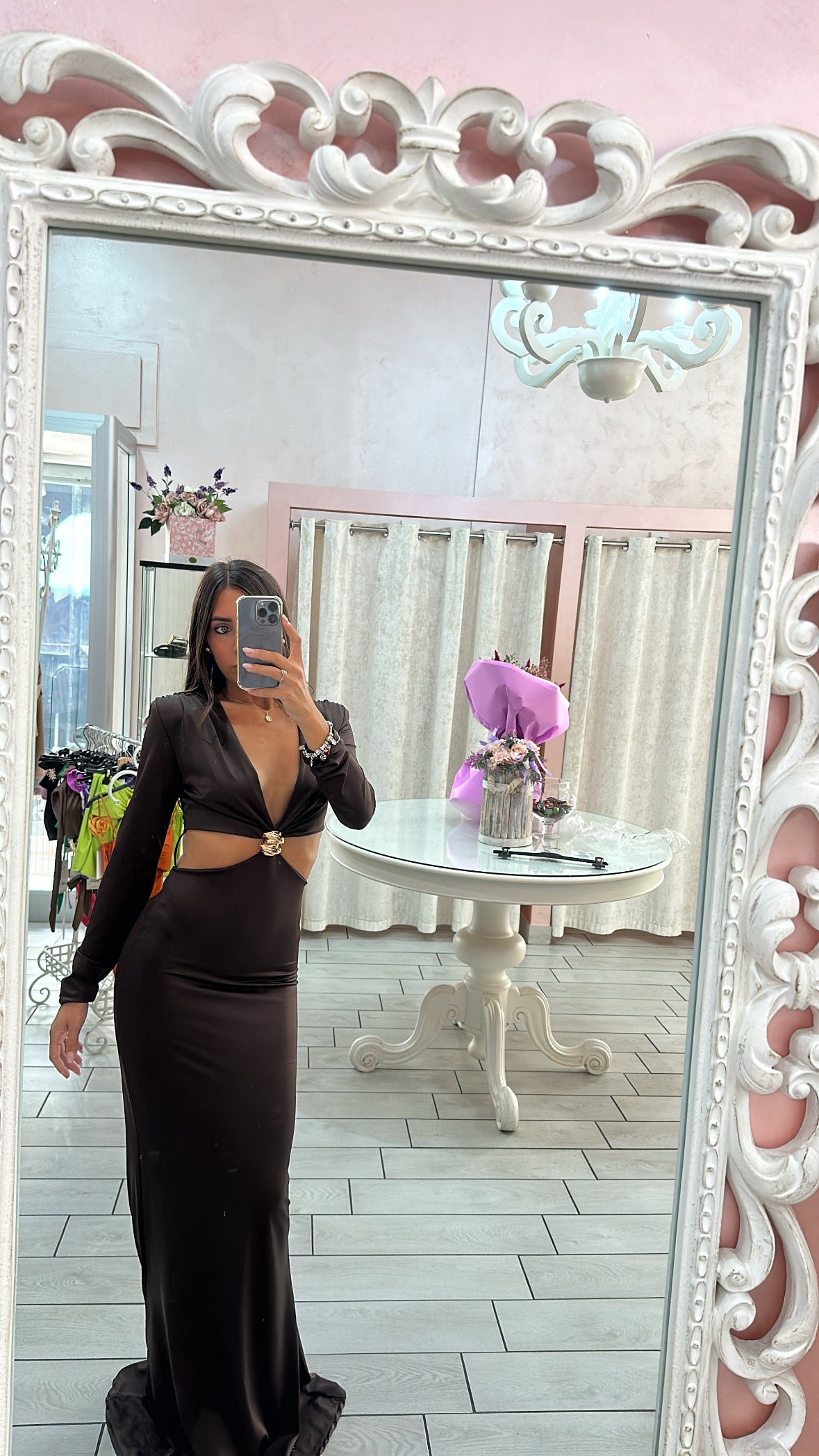 DRESS LONG MEDAGLIONE Elle Boutique