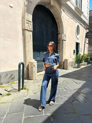 COORDSET DENIM SCURO Elle Boutique