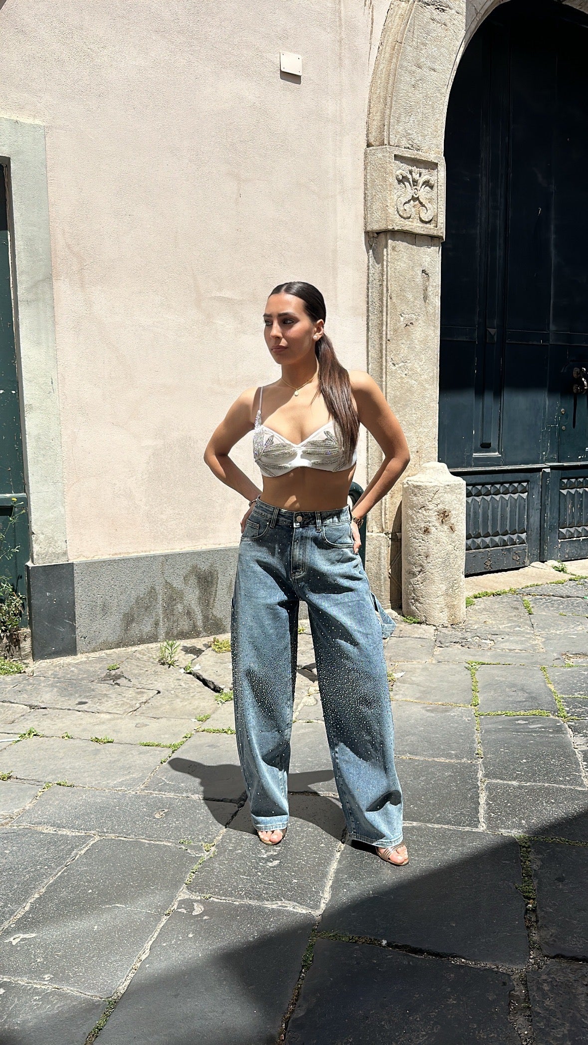 JEANS MOM FIT SHINE Elle Boutique