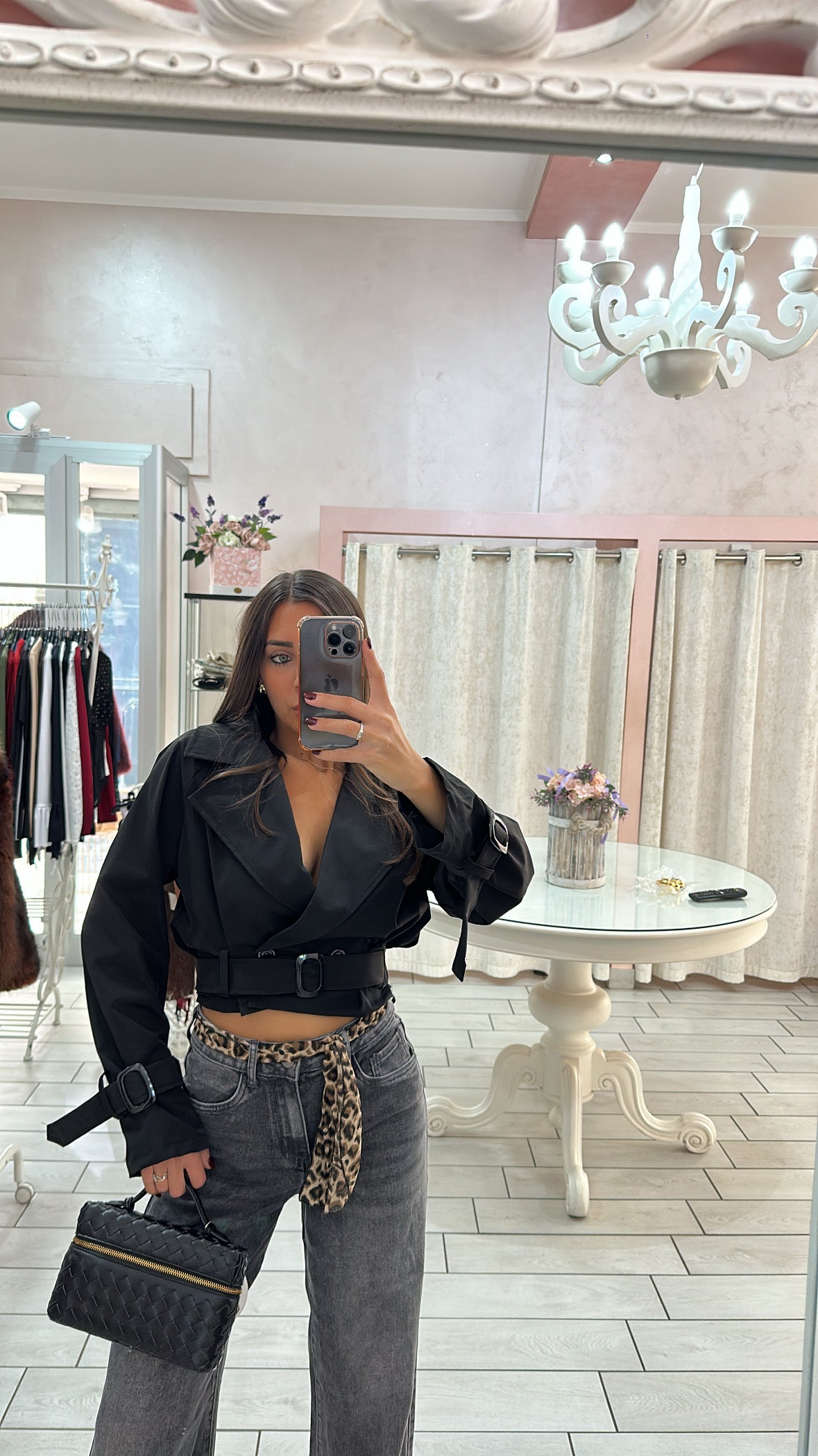 TRENCH CROP Elle Boutique