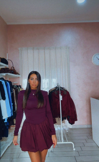 DRESS BALLOON LYCRA Elle Boutique