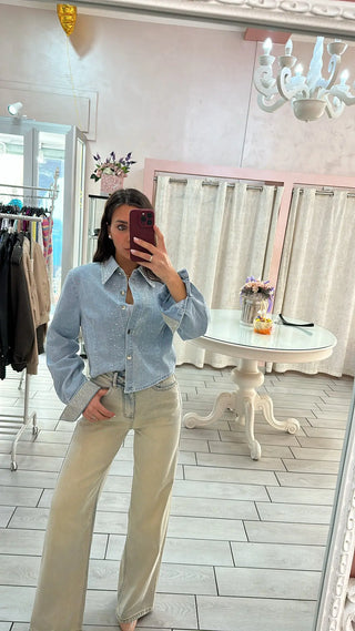 CAMICIA SHINE DENIM Elle Boutique