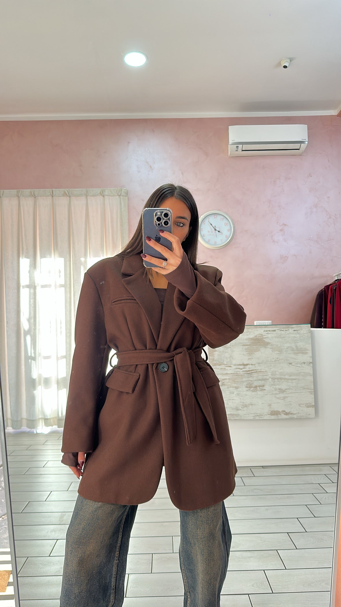 COAT MINI CON CINTURA