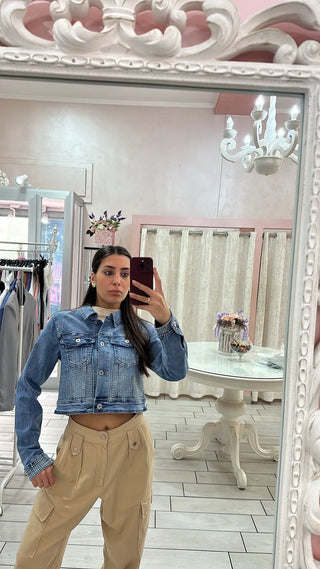 GIUBBINO DENIM STRASS Elle Boutique