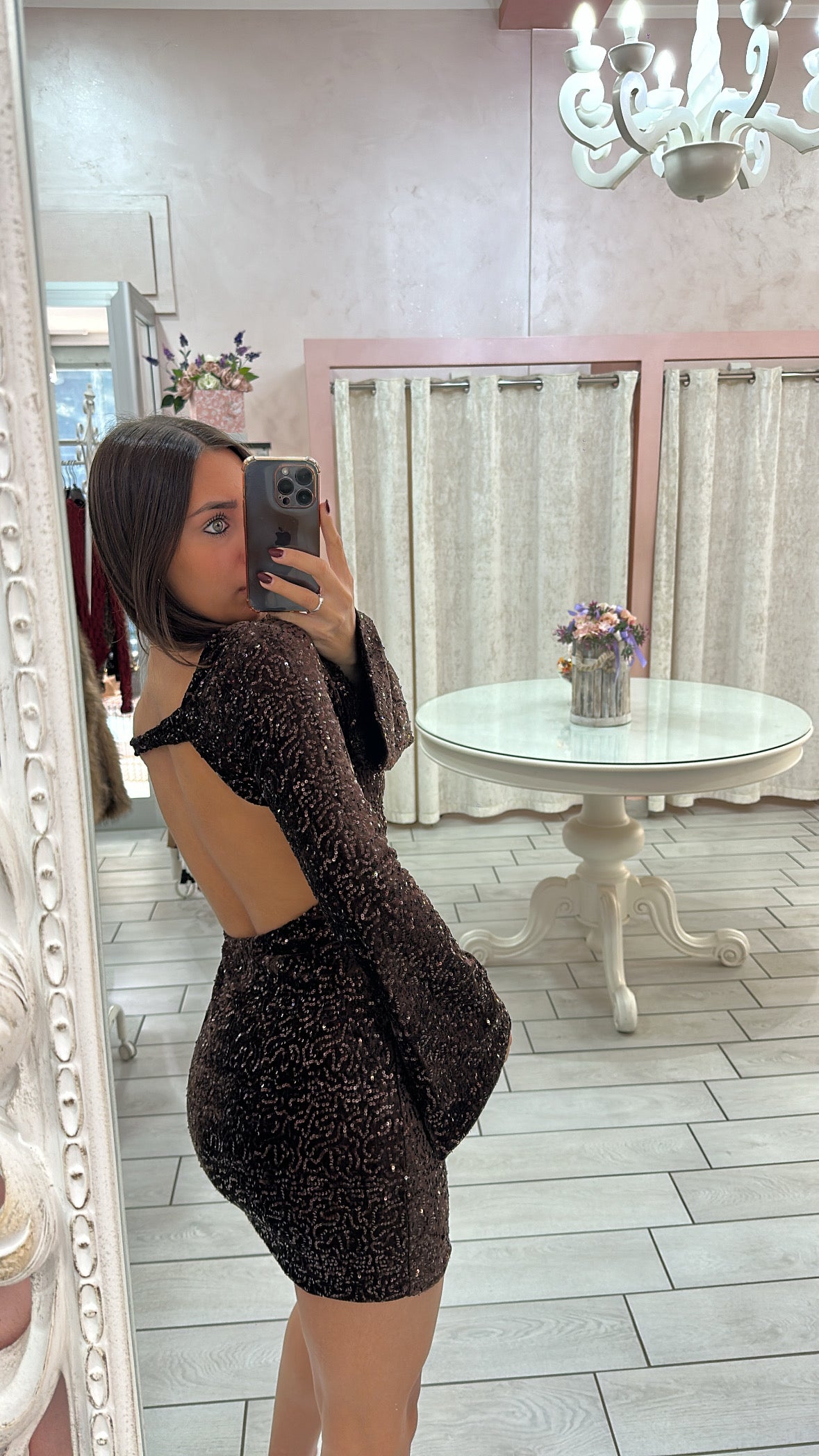 DRESS VELLUTO SHINE Elle Boutique