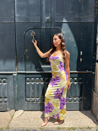 DRESS FLOWERS STRETTO Elle Boutique