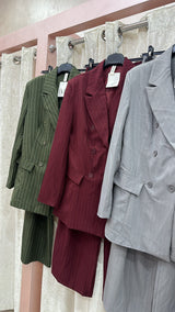 TAILLEUR DOPPIOPETTO GESSATO OVER Elle Boutique