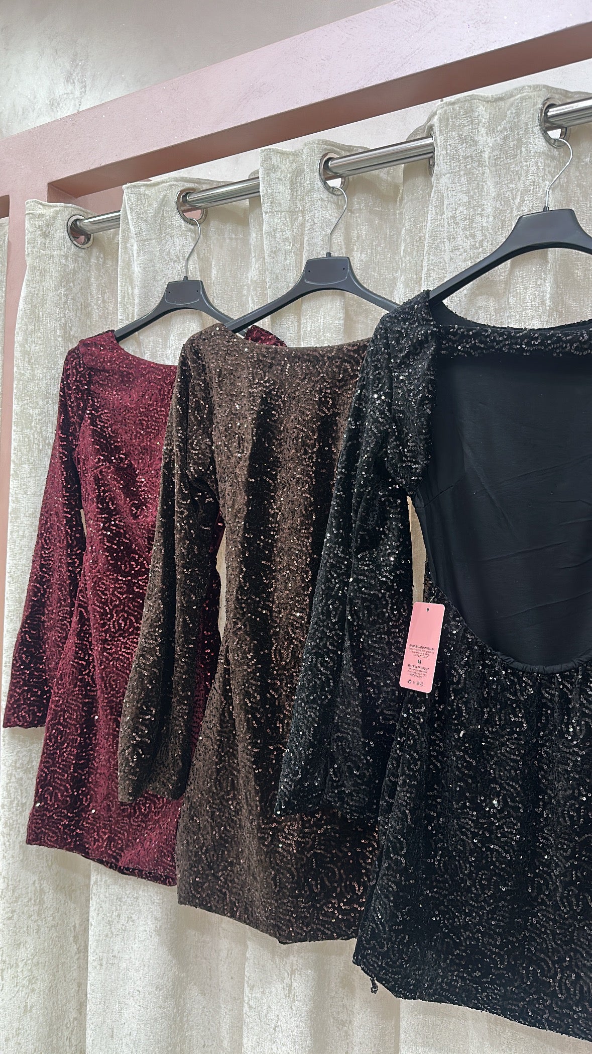 DRESS VELLUTO SHINE Elle Boutique