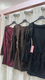 DRESS VELLUTO SHINE Elle Boutique