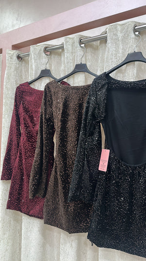 DRESS VELLUTO SHINE Elle Boutique