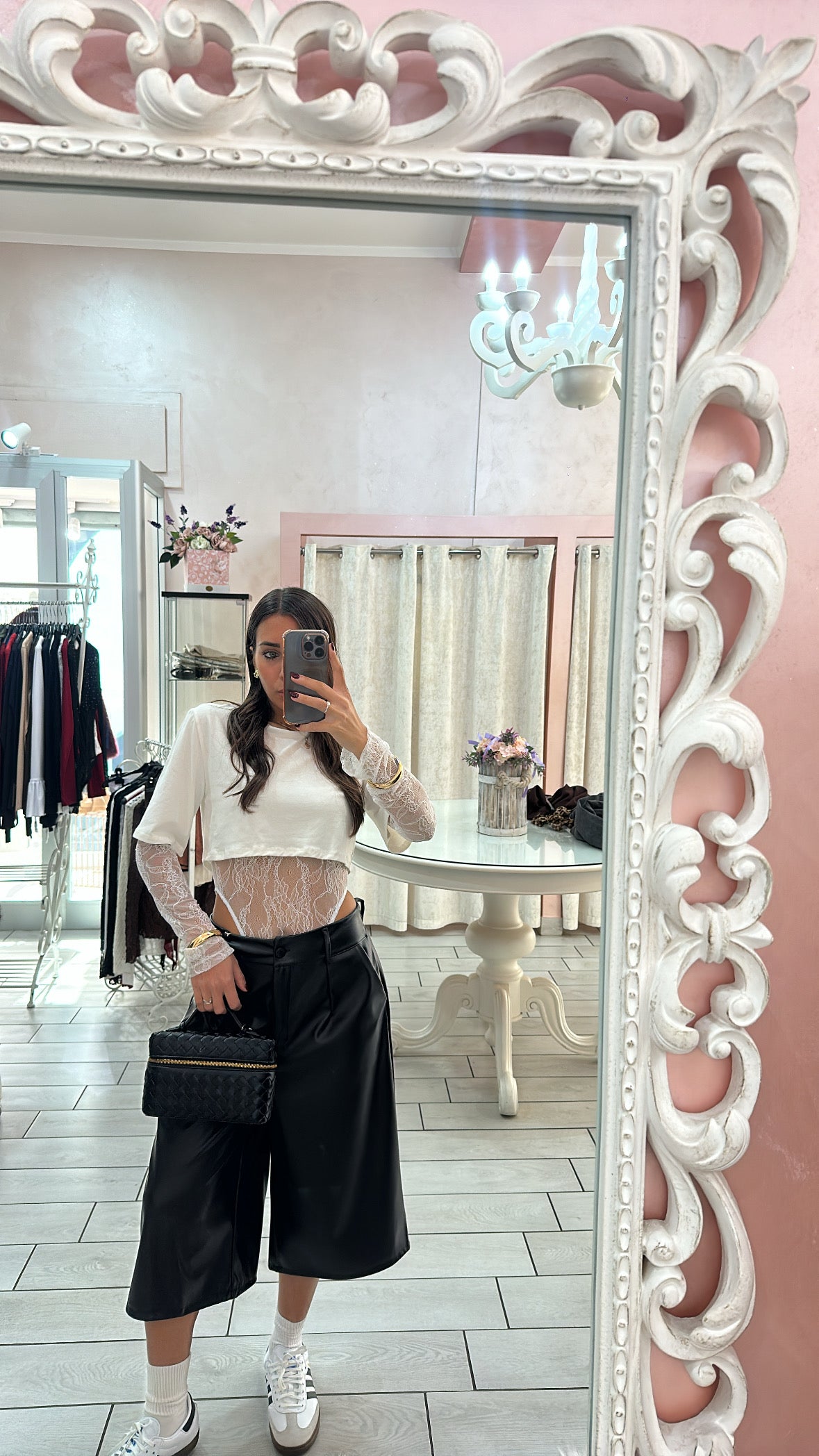 T-SHIRT DETTAGLI PIZZO Elle Boutique