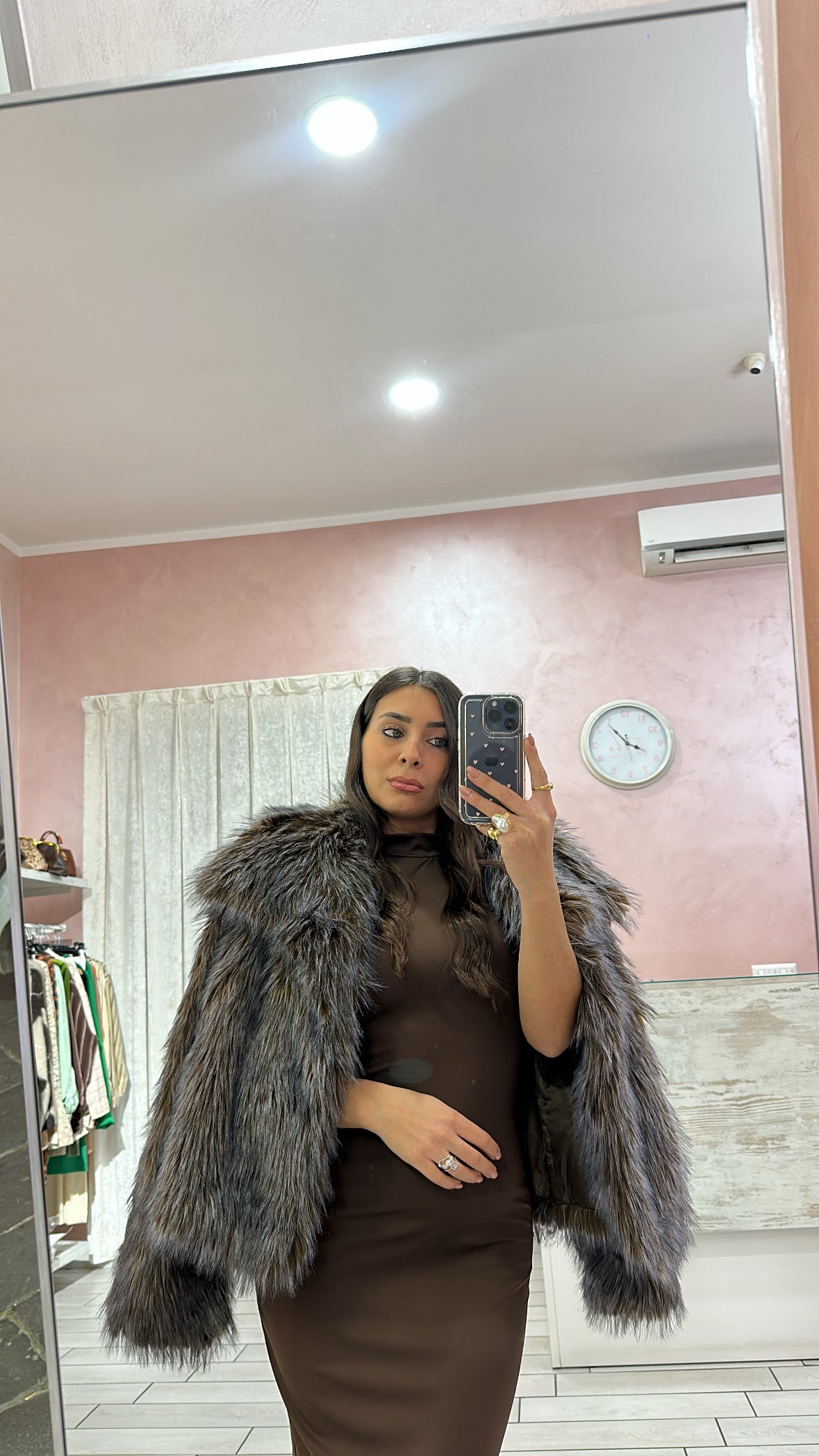 Ecopelliccia sfumature sky blue