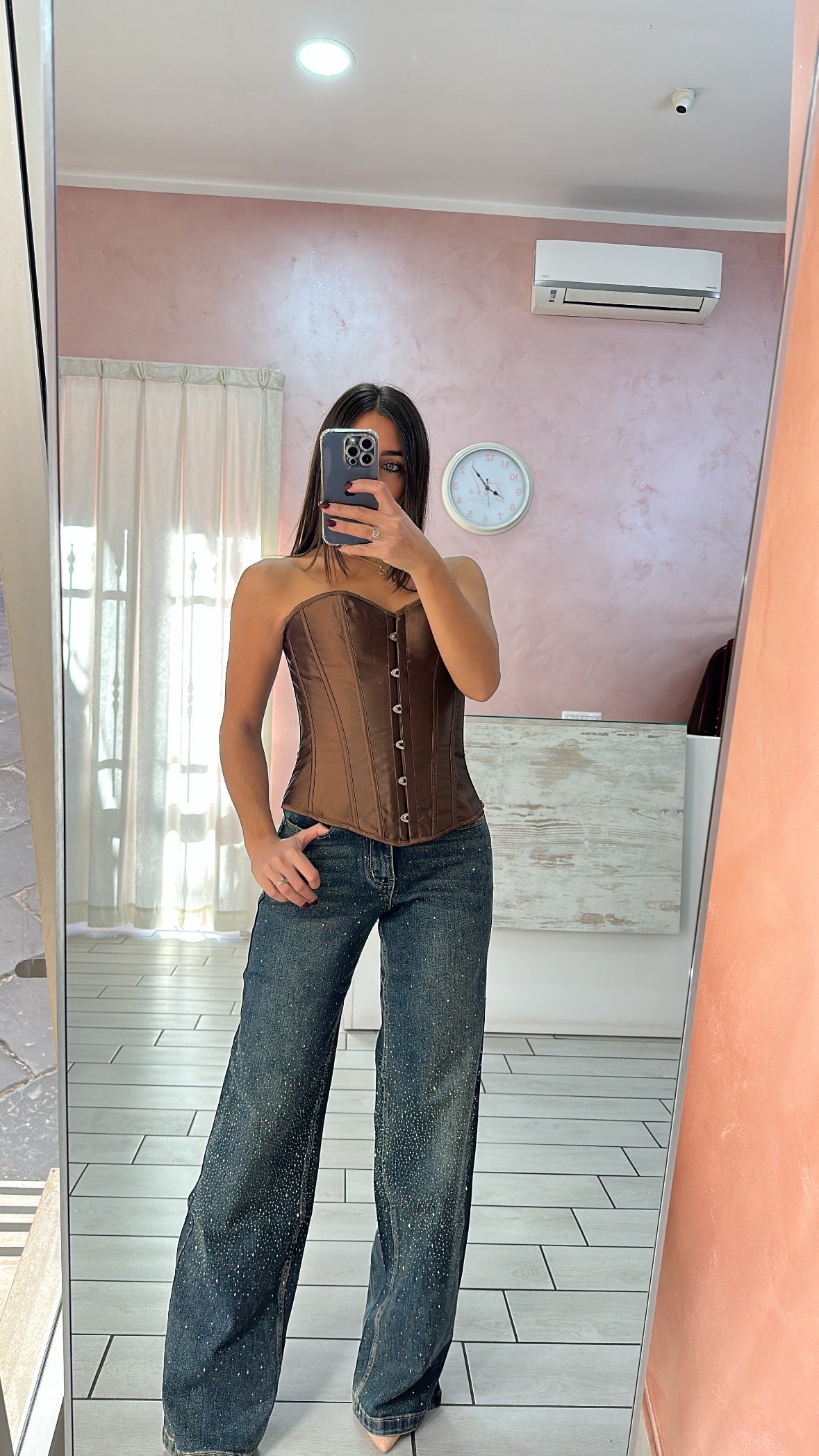 JEANS SABBIATO STRASS
