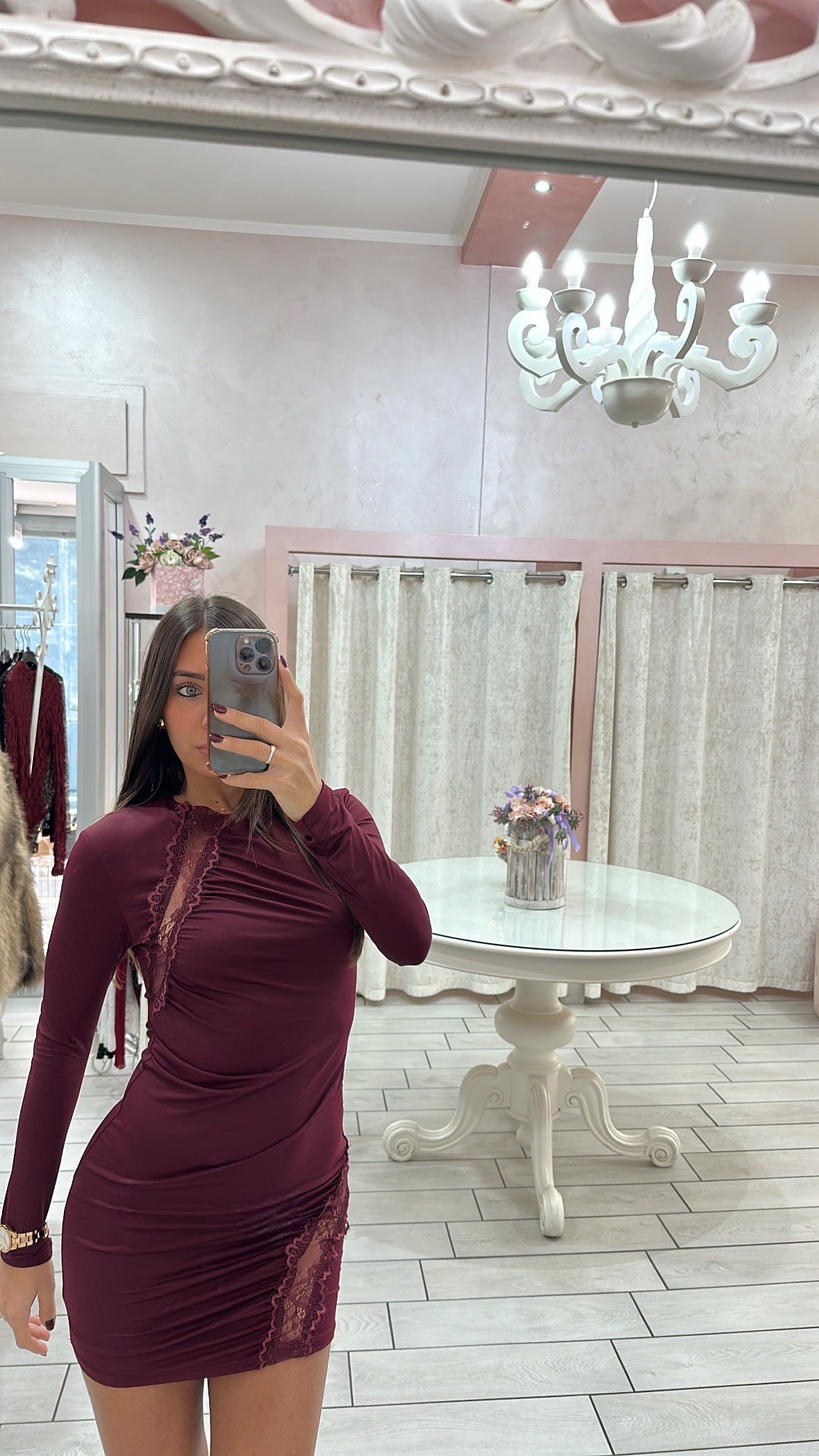 DRESS VELATURE PIZZO Elle Boutique