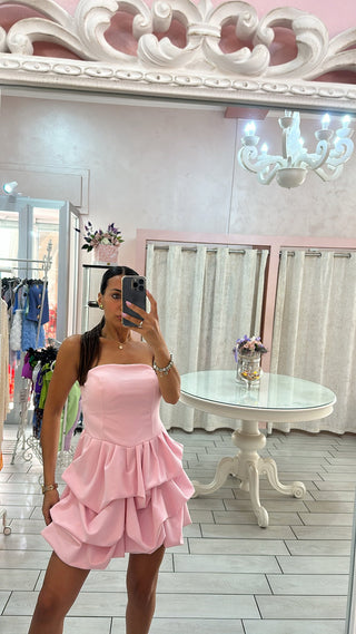 DRESS BAMBOLINA PINK Elle Boutique