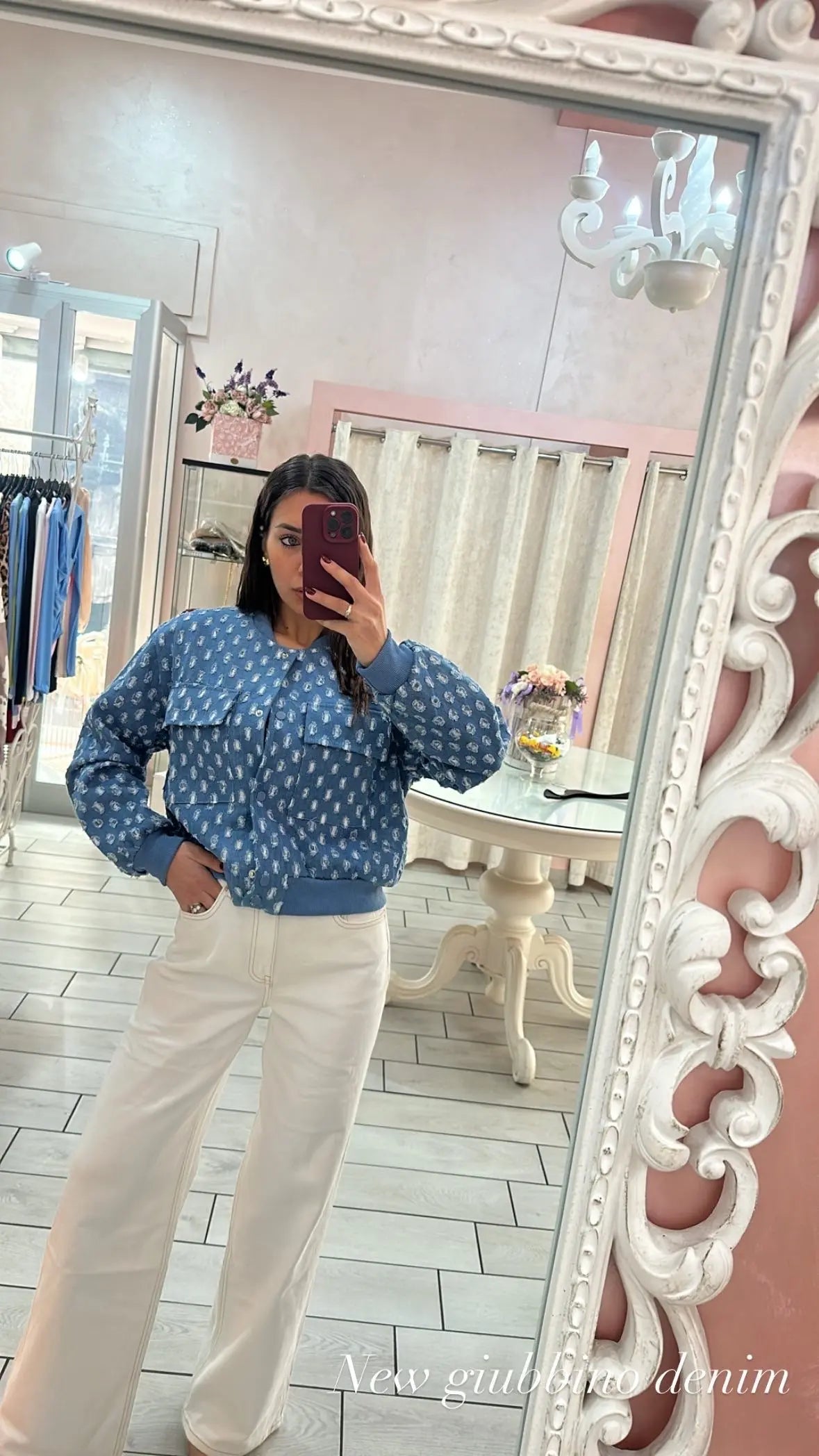 BOMBERINO DENIM Elle Boutique