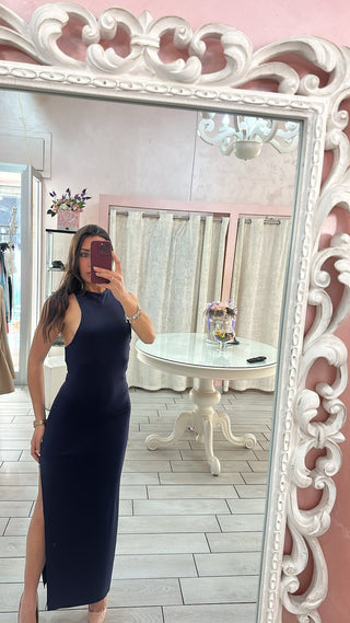 DRESS NAVY Elle Boutique